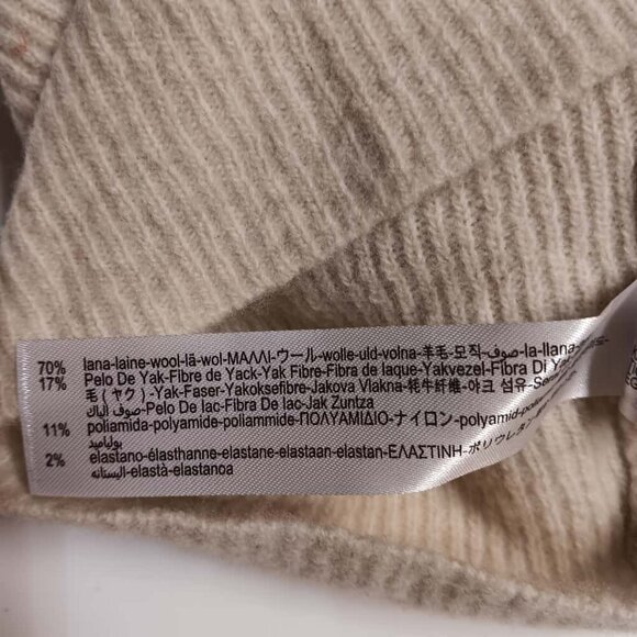 NWT Zara Wool Blend Sweater With Buttons ECRU 0014/130 - Picture 5 of 5